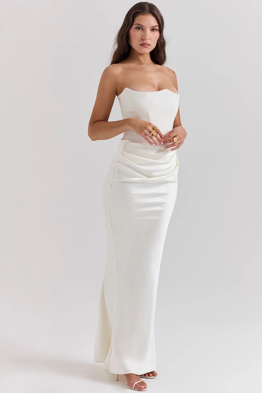 Romy | Strapless Corset Maxi Dress - Image 22