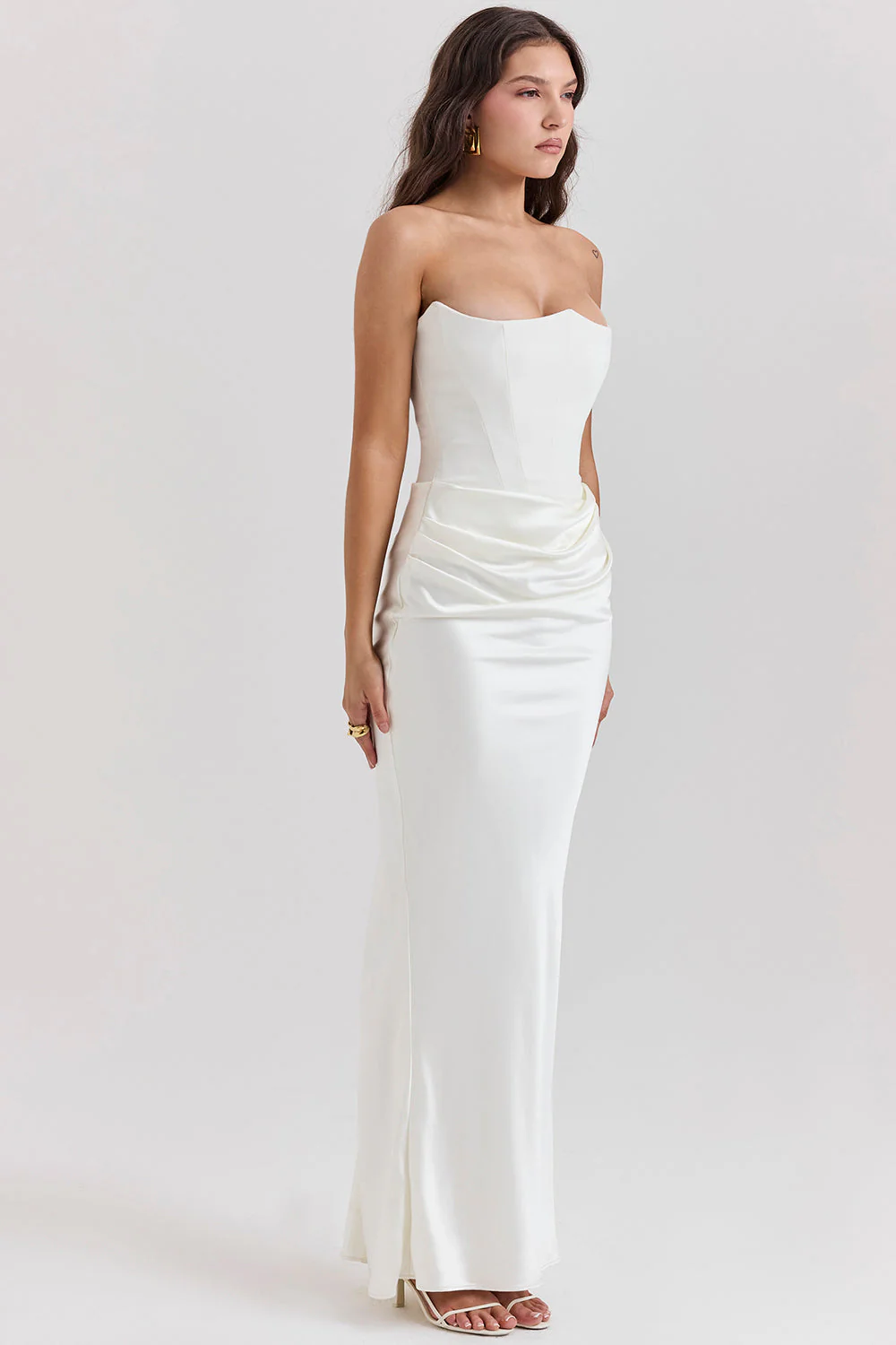 Romy | Strapless Corset Maxi Dress - Image 23