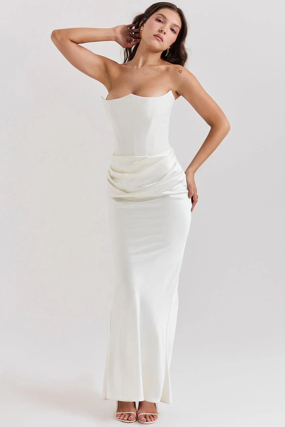 Romy | Strapless Corset Maxi Dress - Image 24