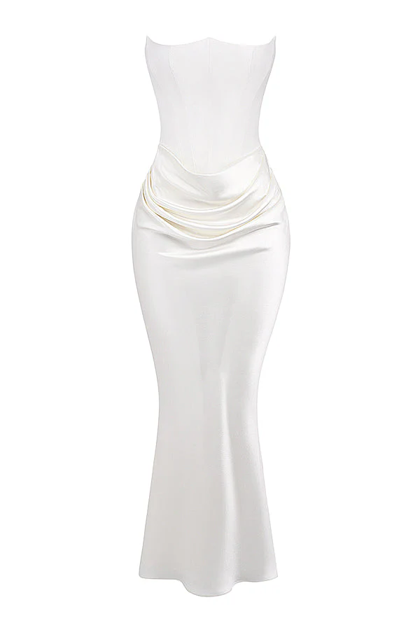 Romy | Strapless Corset Maxi Dress - Image 25