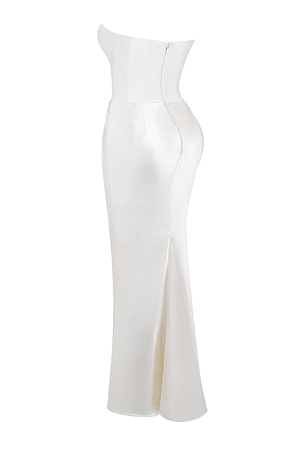 Romy | Strapless Corset Maxi Dress - Image 27