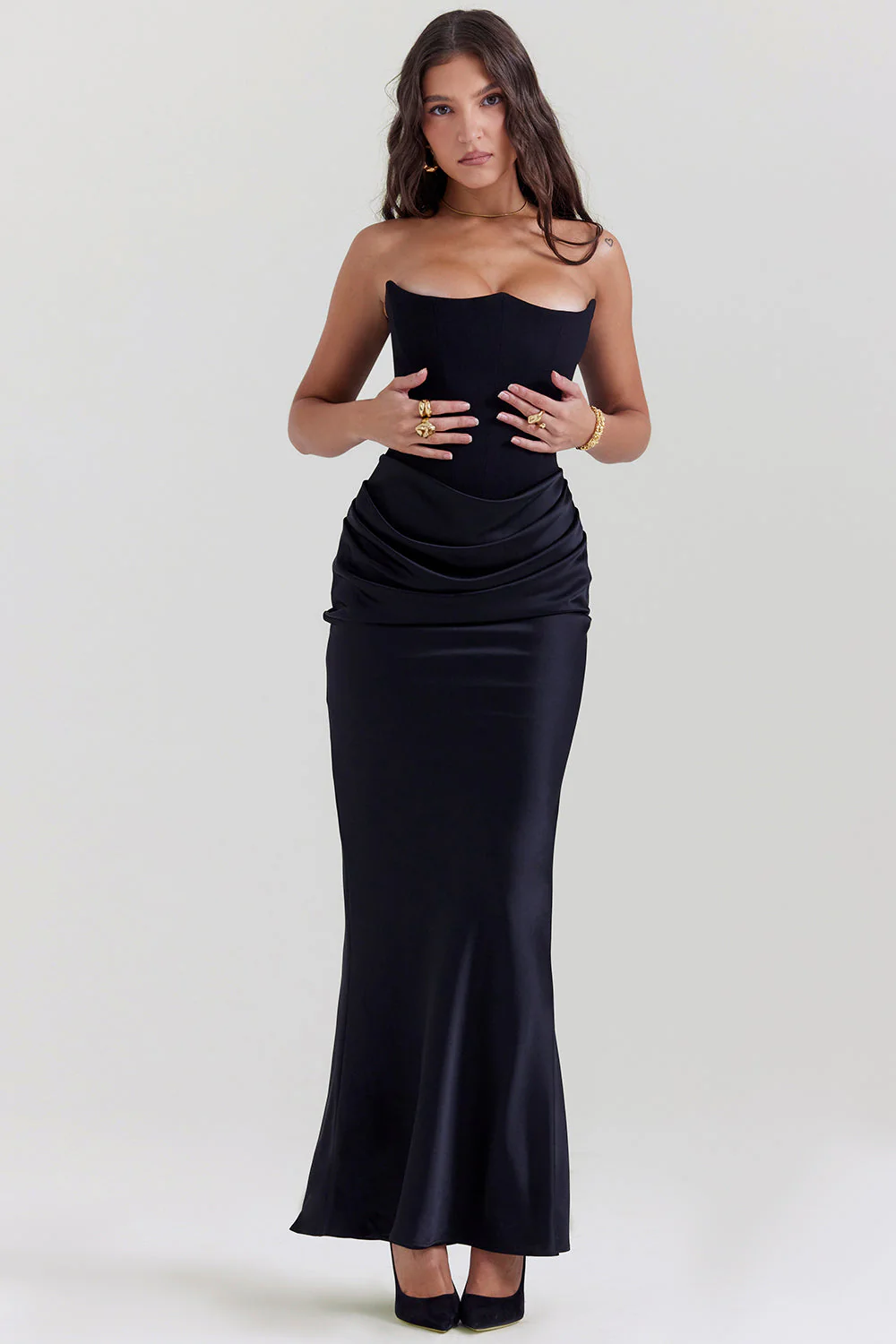 Romy | Strapless Corset Maxi Dress - Image 32