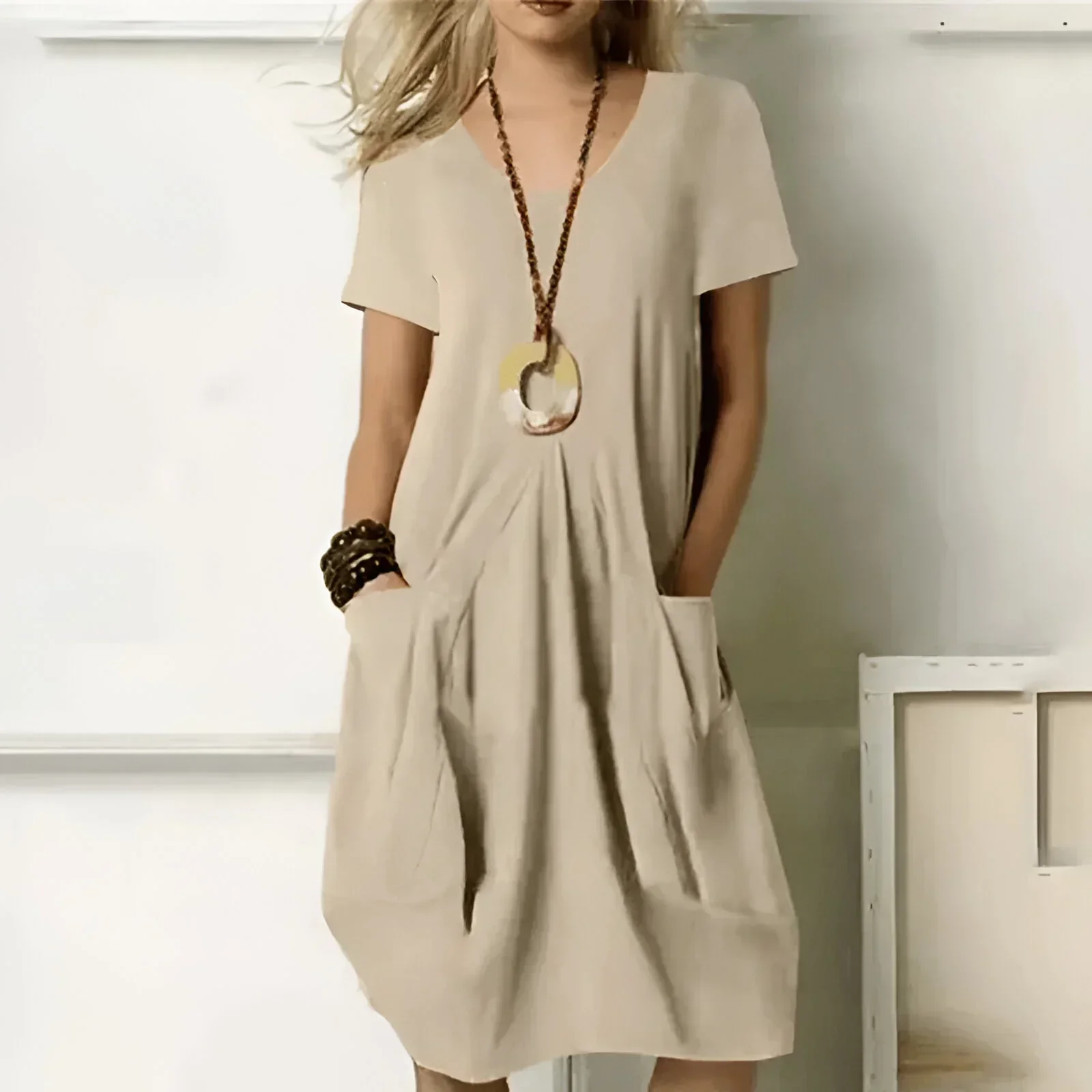 Sabrina | Elegant Midi Dress - Image 4