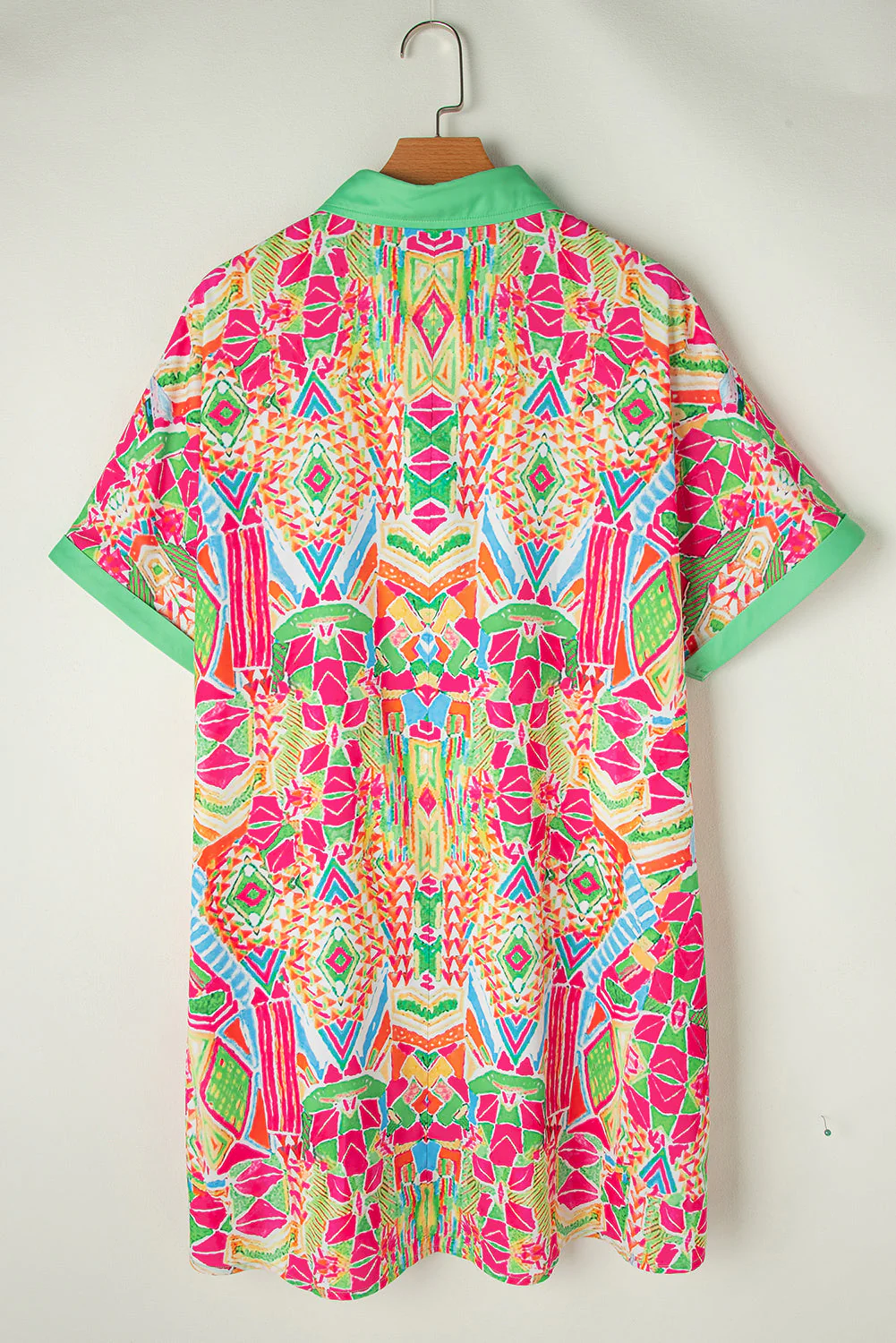 Selah | Geometric Print Shirt Dress - Image 6