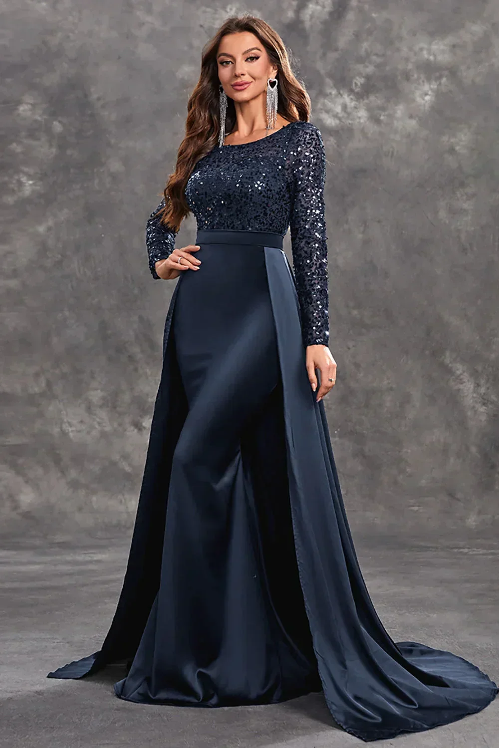 Seren | Women's Sequined Bodice Evening Dress with Flowing Skirt - Image 15