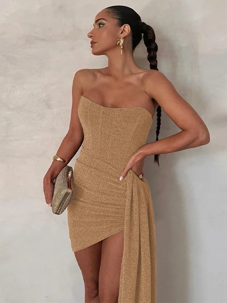 Tabitha | Glitter Mini Dress - Image 3