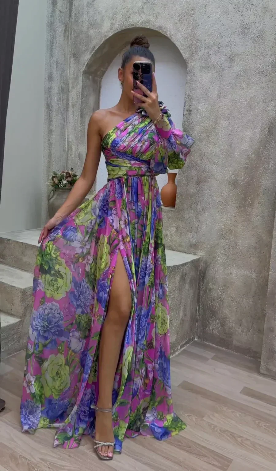 Tova | Floral One Shoulder Dress