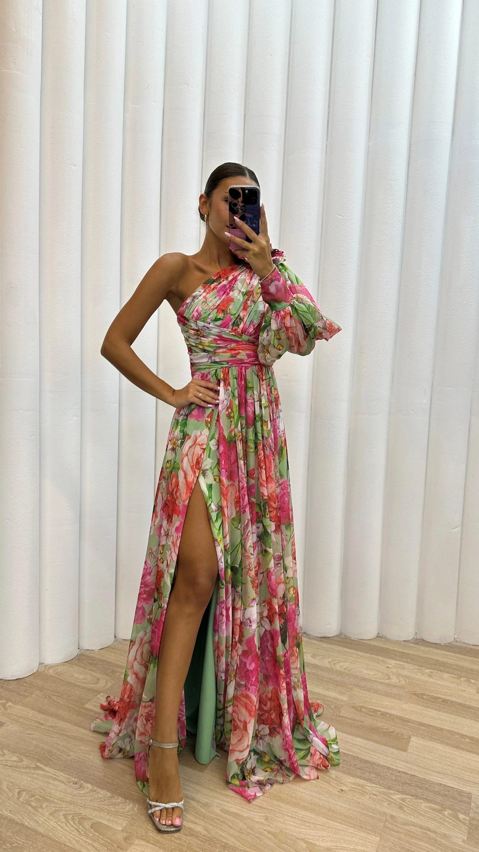 Tova | Floral One Shoulder Dress - Image 5