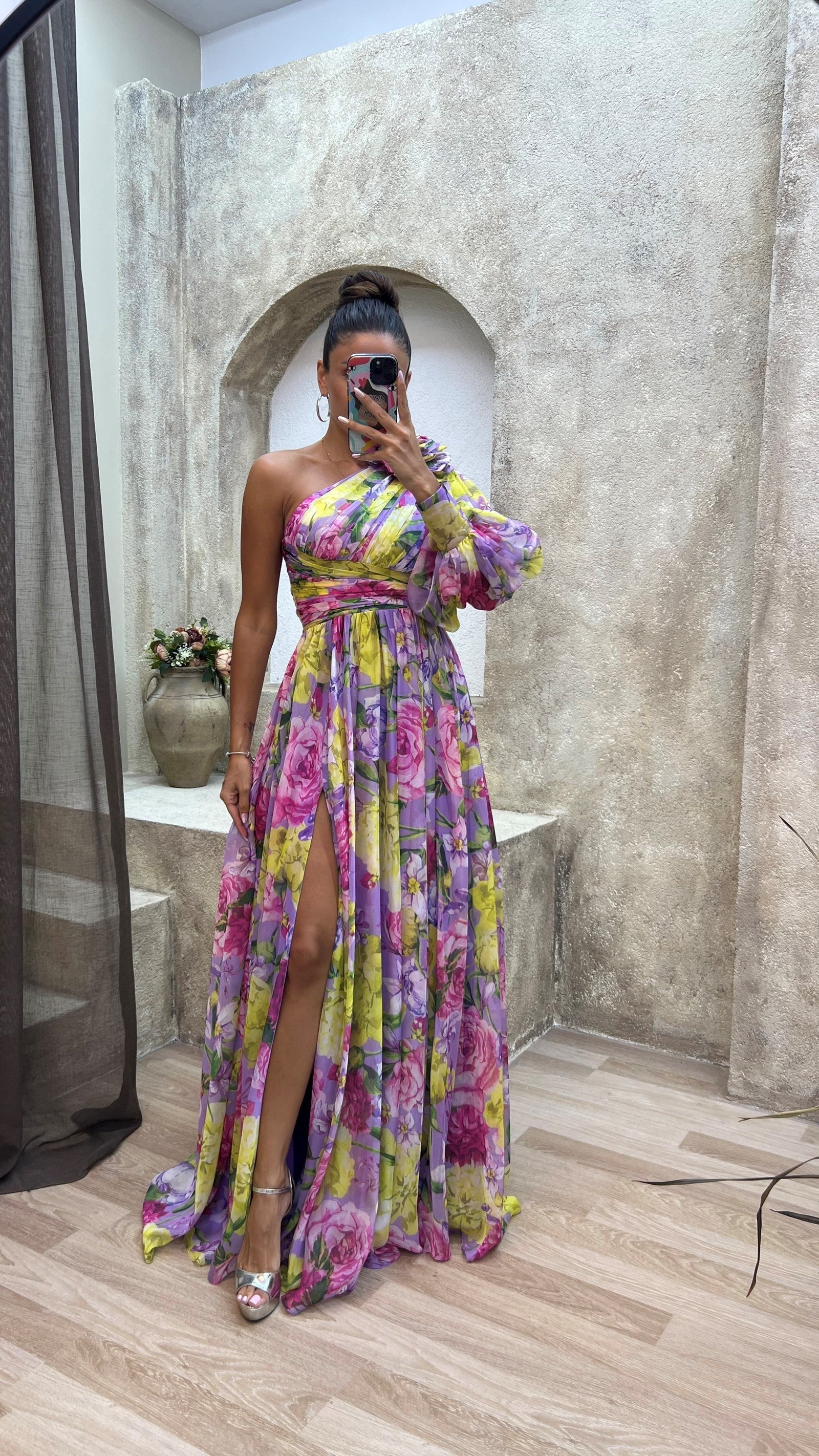 Tova | Floral One Shoulder Dress - Image 6