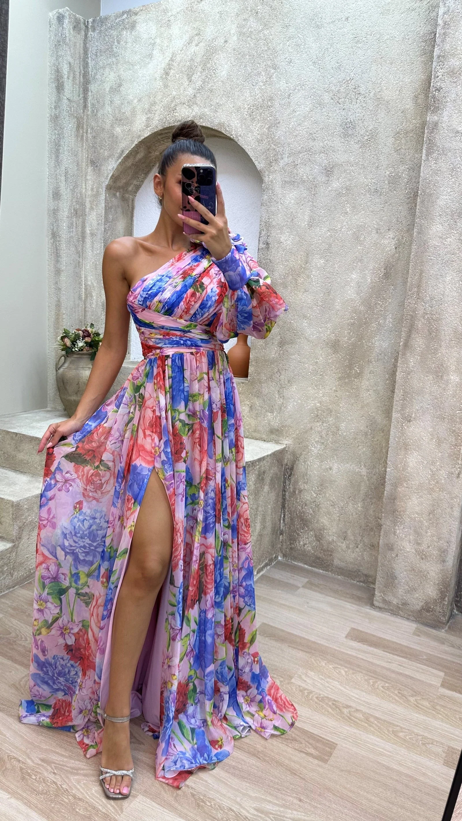 Tova | Floral One Shoulder Dress - Image 7