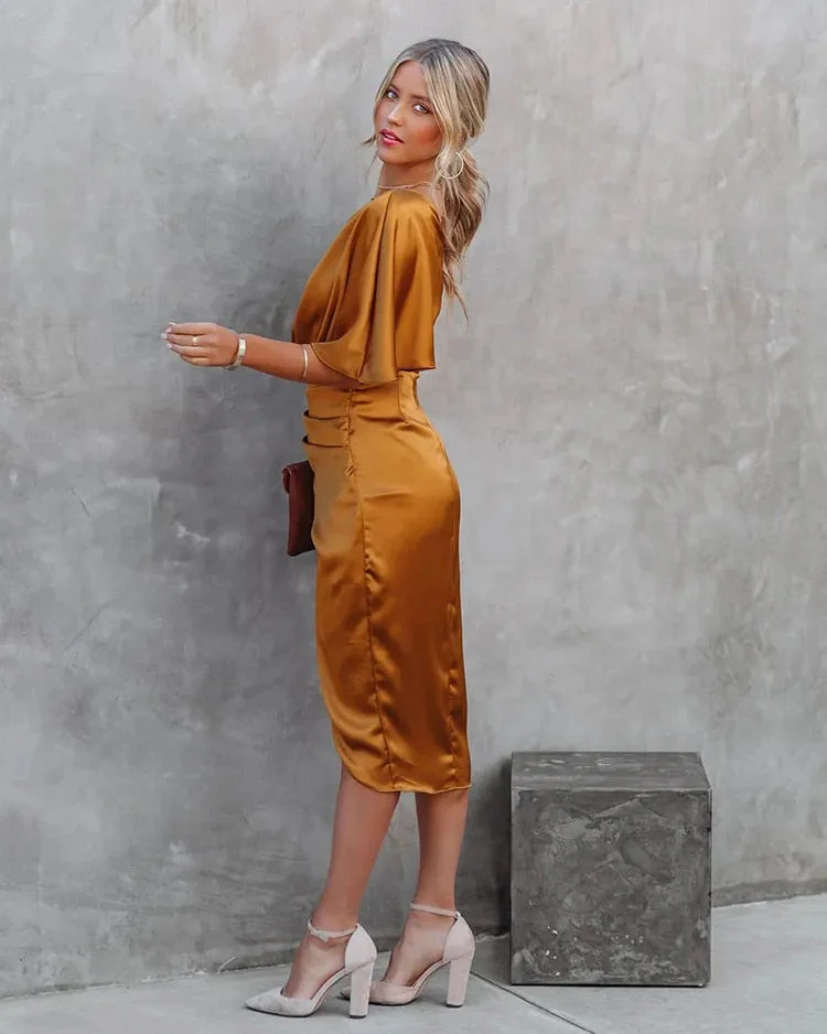 Tullia | Elegant Draped Cocktail Dress - Image 6