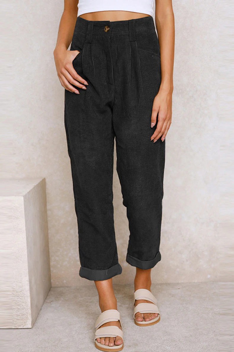 Vienne | Fashionable Corduroy Pants - Image 2