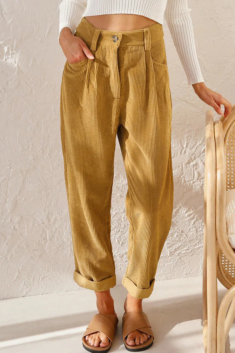 Vienne | Fashionable Corduroy Pants - Image 5