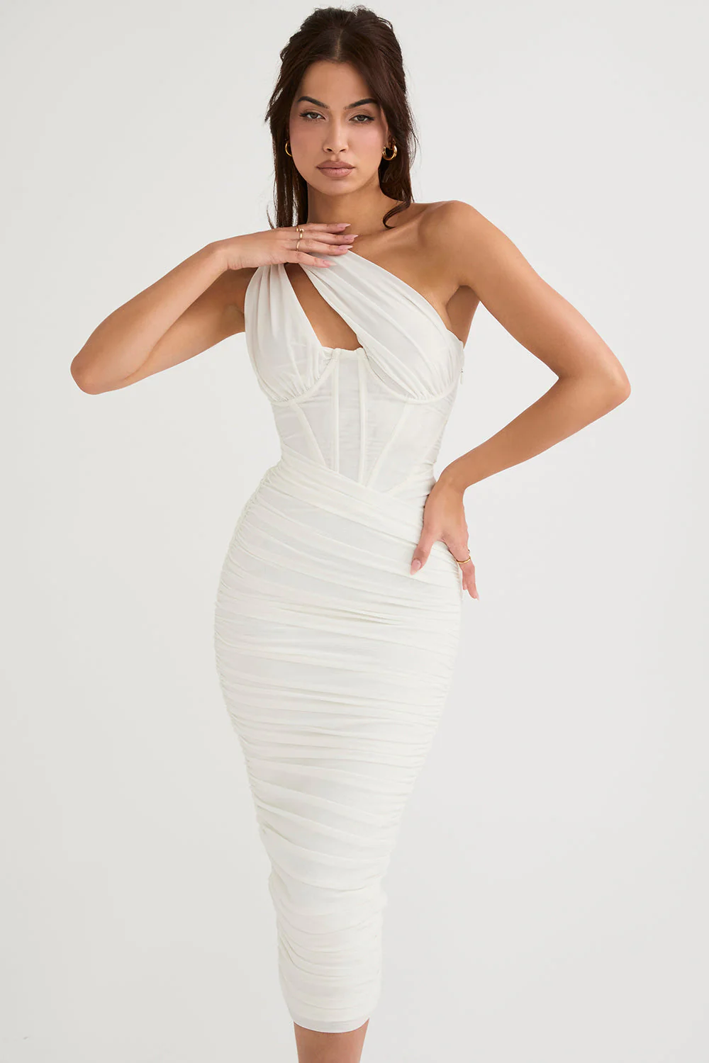 Vittoria | Asymmetric Midi Dress - Image 3