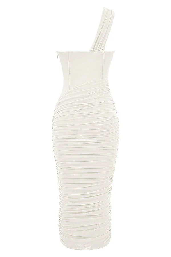 Vittoria | Asymmetric Midi Dress - Image 9