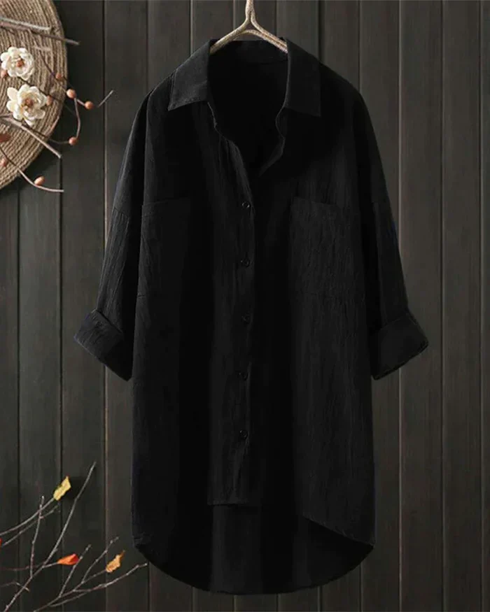 Willow | White Linen Blouse - Image 3