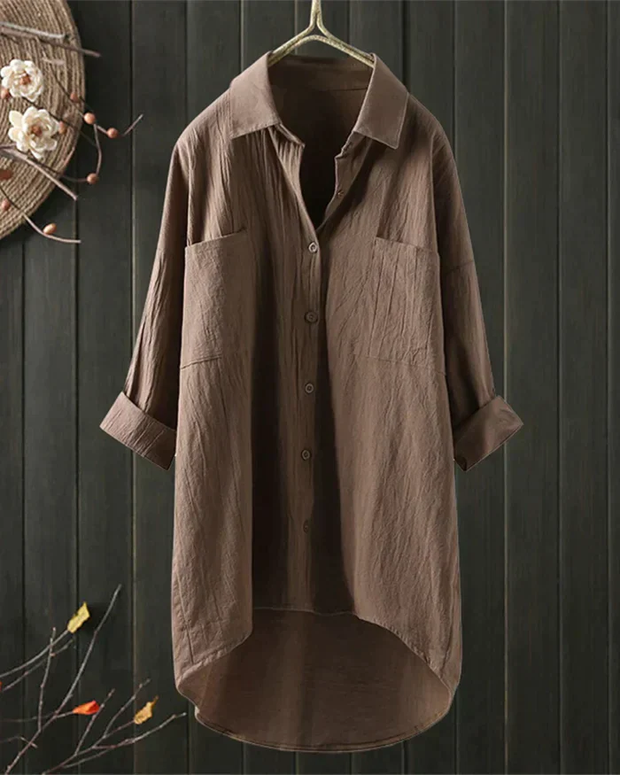 Willow | White Linen Blouse - Image 4
