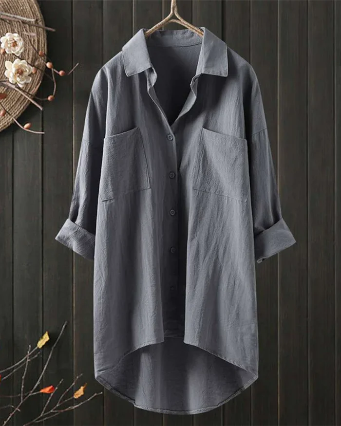 Willow | White Linen Blouse - Image 5