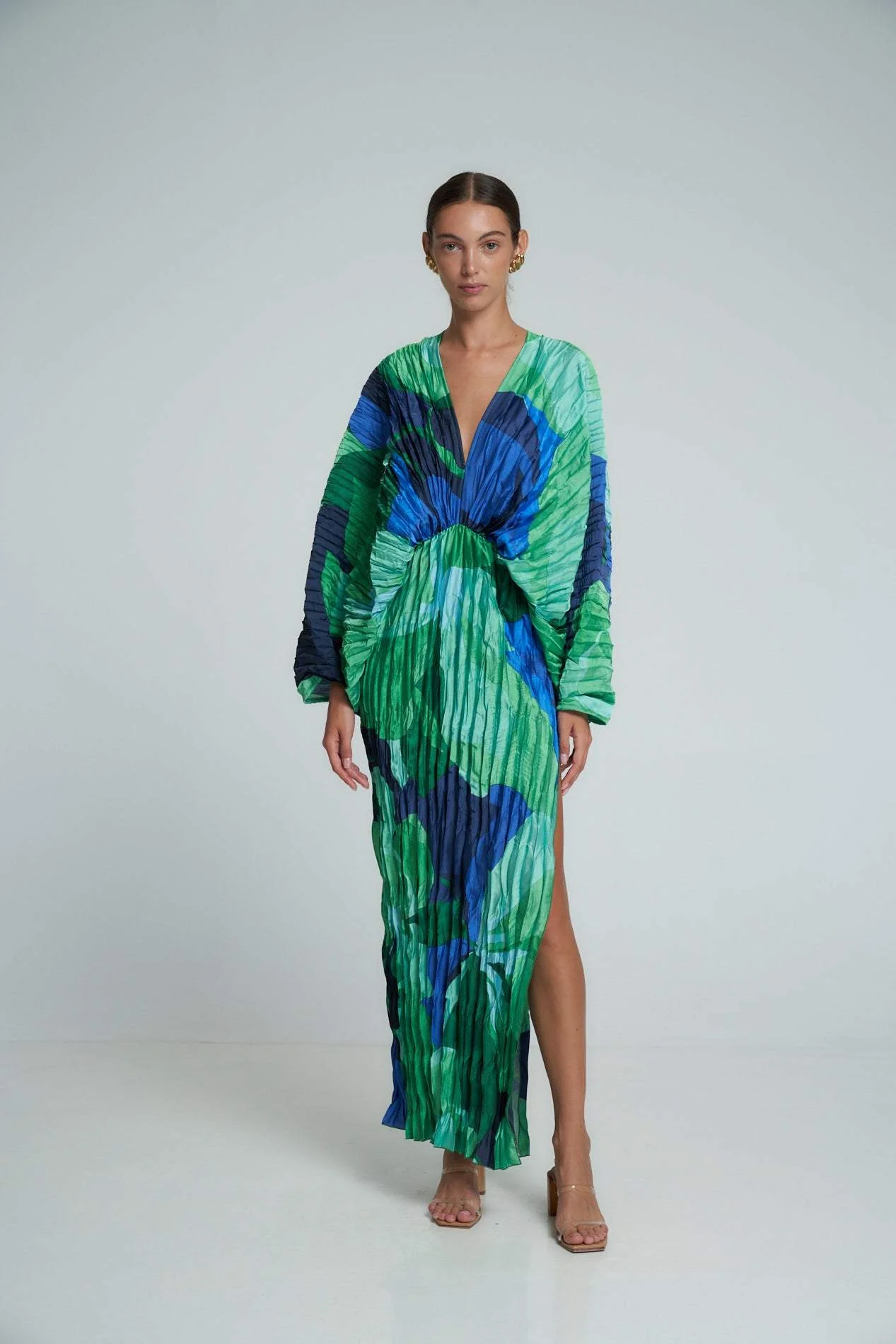 Winona | Printed Plisse Maxi Dress