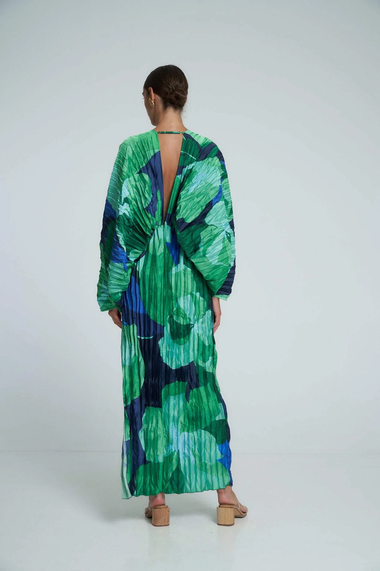 Winona | Printed Plisse Maxi Dress - Image 3