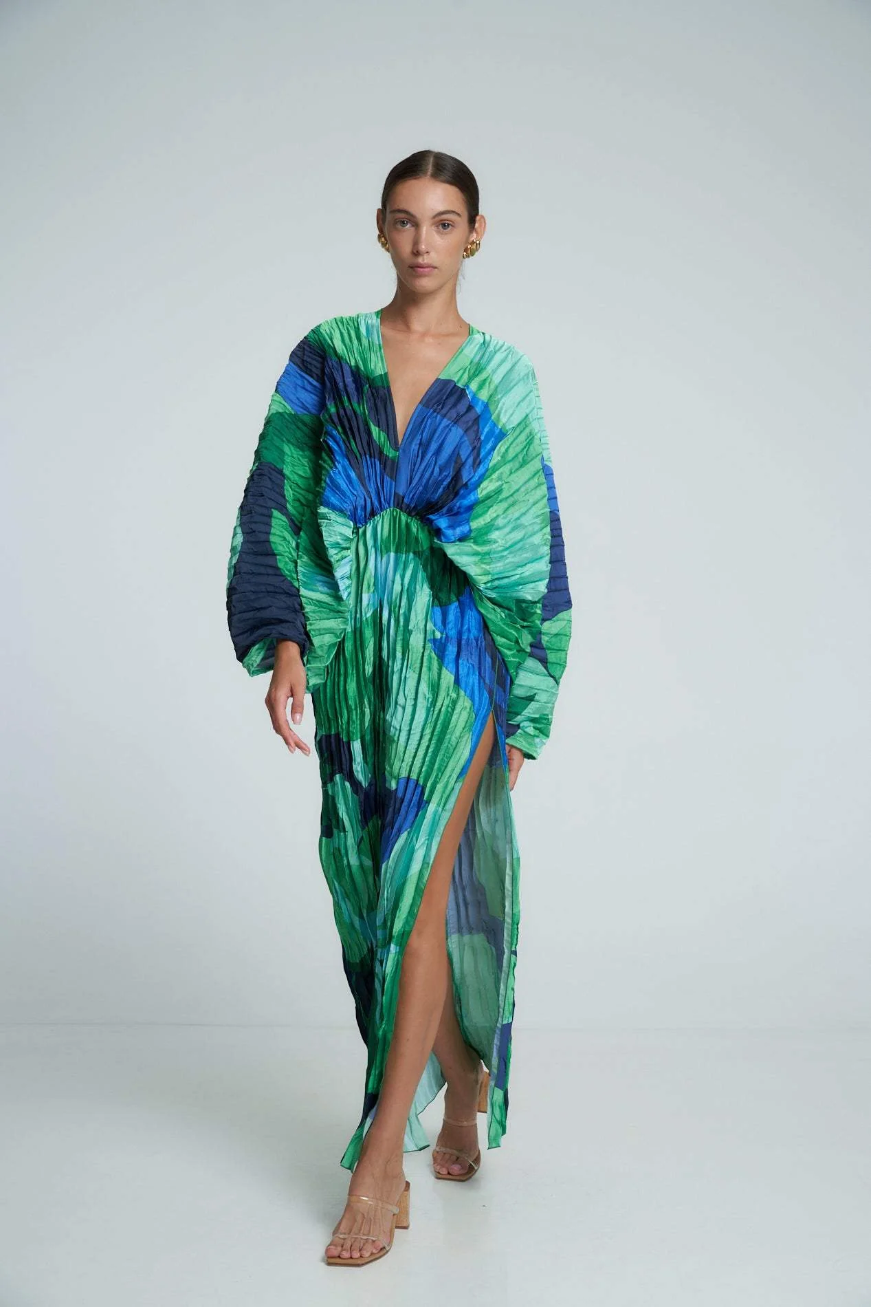 Winona | Printed Plisse Maxi Dress - Image 4