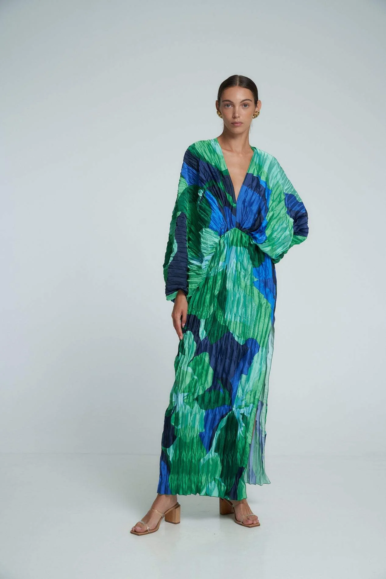 Winona | Printed Plisse Maxi Dress - Image 5