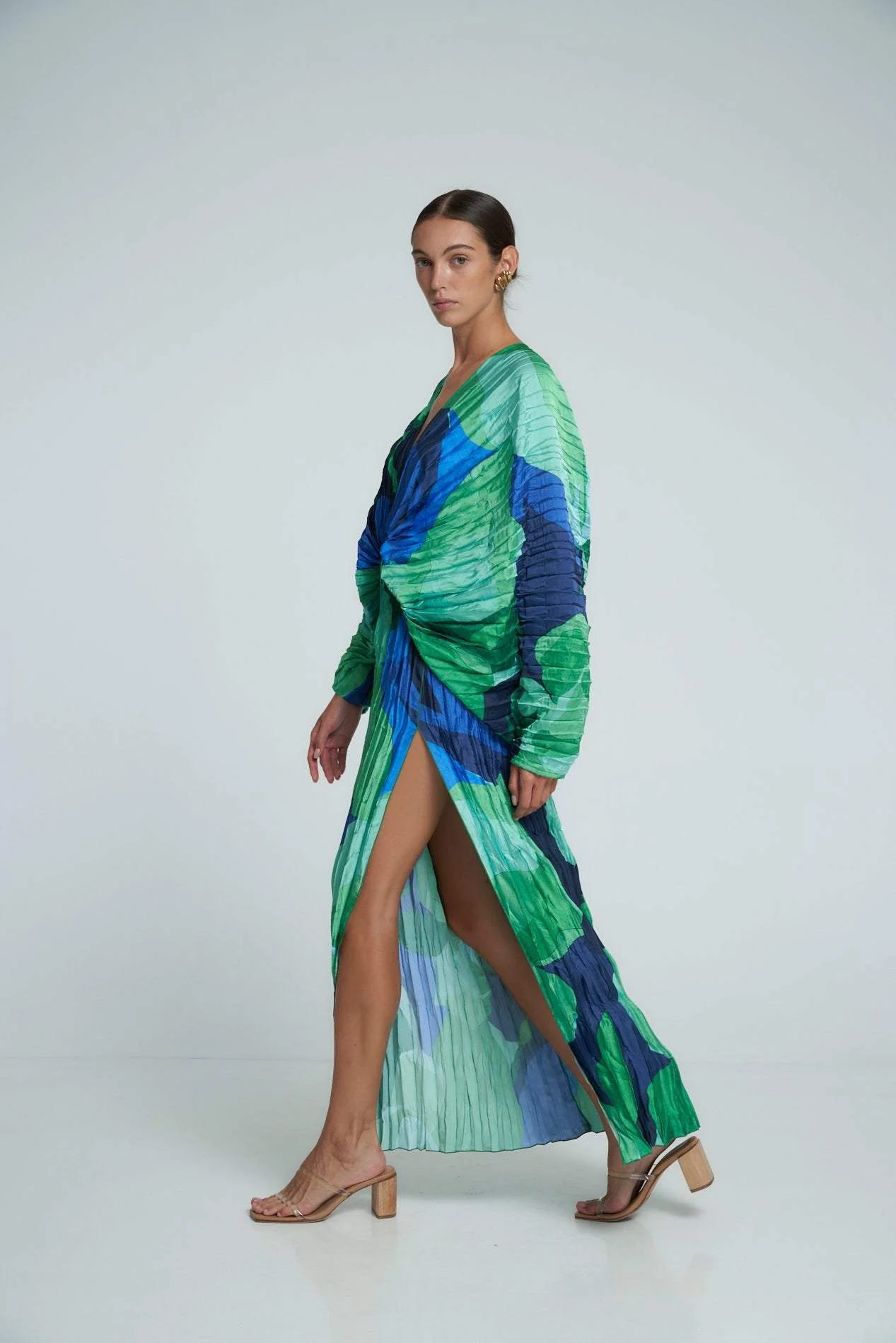 Winona | Printed Plisse Maxi Dress - Image 6