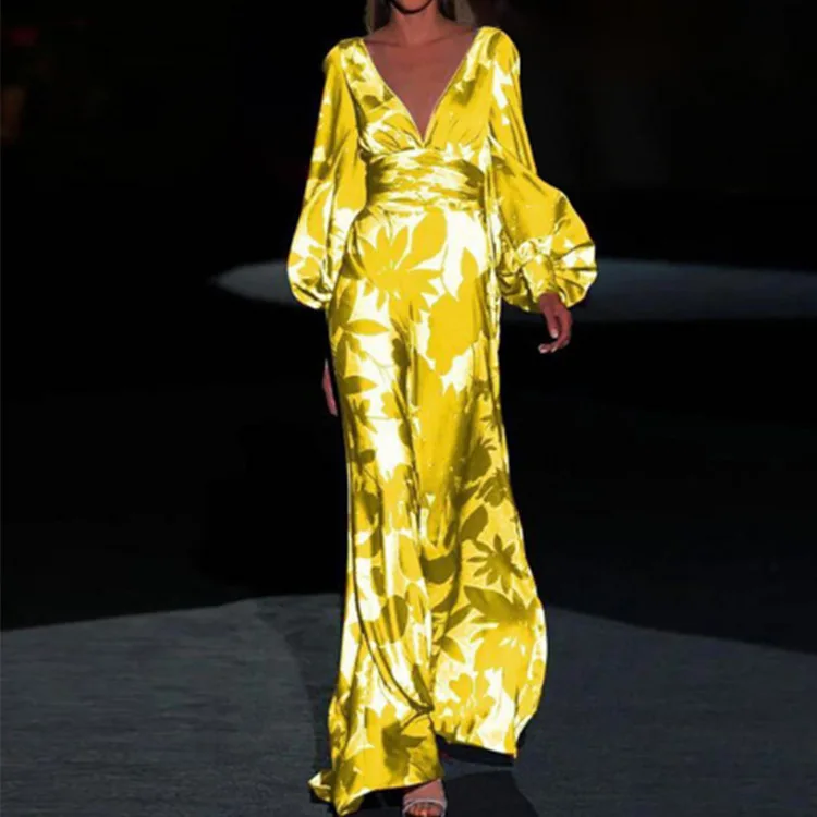 Xanthe | Elegant Flowy Maxi Dress - Image 3