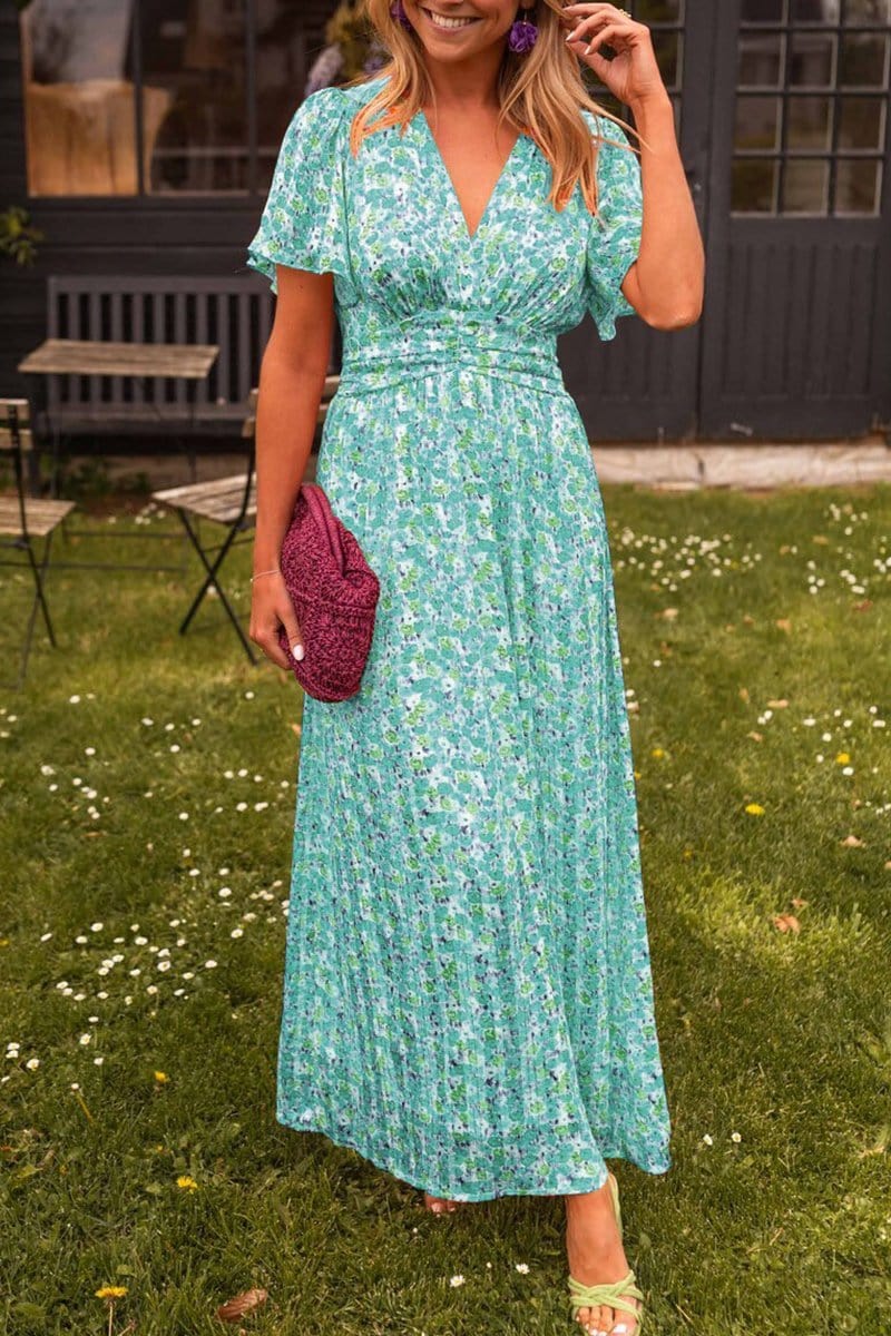 Xanthe | V-neck Maxi Dress - Image 7