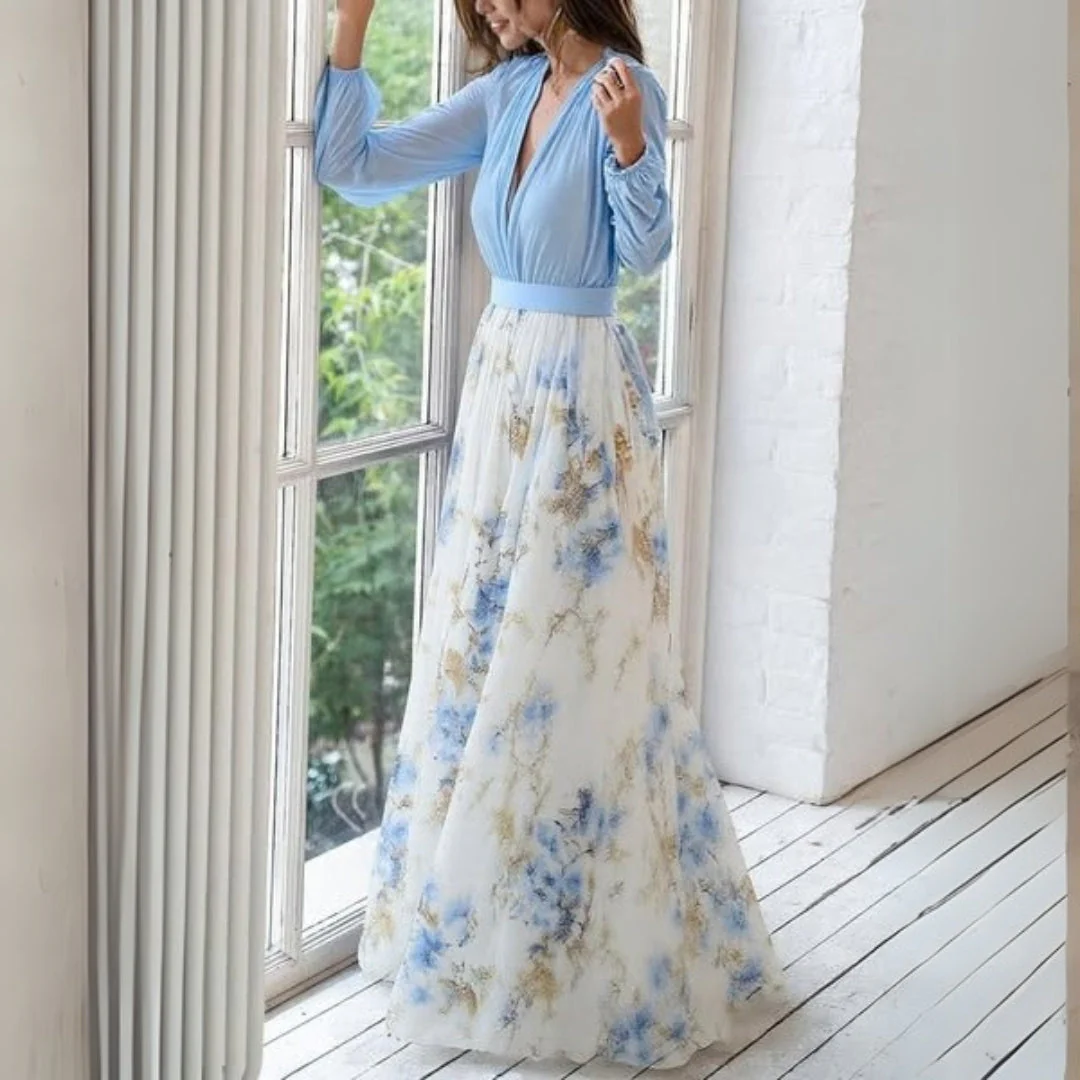 Zella | Elegant Floral Maxi Dress - Image 3